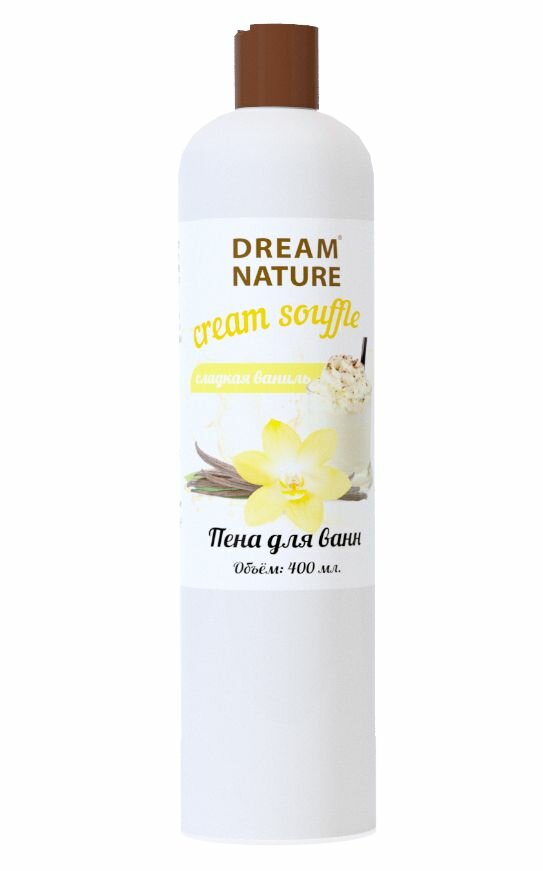 DREAM NATURE Пена для ванн Ваниль, 400 мл