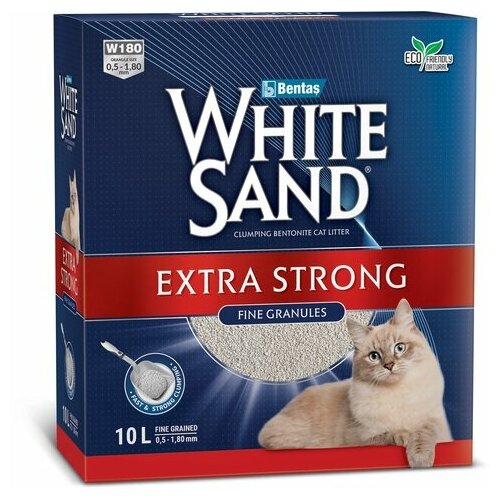 White Sand - Комкующийся наполнитель Экстра, без запаха - 8,5 кг