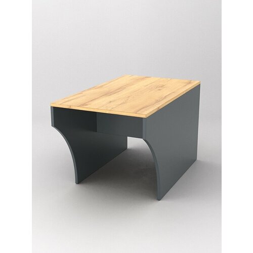 Скамейка для раздевалок тренер 1 Темно-серый и Дуб Золотистый 50 x 85 x 50 см 3798₽