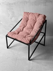 Кресло лофт для дома "Лофтовик+ Слэш Pink" велюр