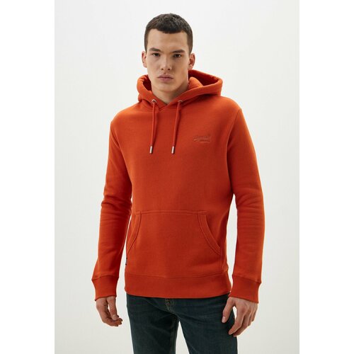 Худи Superdry ESSENTIAL LOGO HOODIE, размер L, оранжевый худи superdry размер l оранжевый