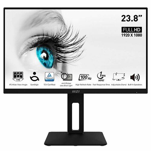Монитор MSI PRO MP242AP 238 Black IPS 1920x1080 D-SubHDMIDP 1 ms 178178 300 cdm 10001 100M1 100Hz MM Pivot 1892000₽