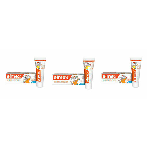 Зубная паста Colgate Elmex Children's для детей 2-6 лет, 50 мл, 3 шт.