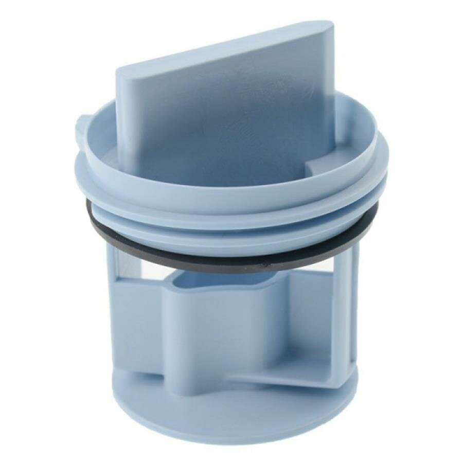 Bosch 00647920 Сливной фильтр стиральной машины с уплотнителем, длинная ручка, серый