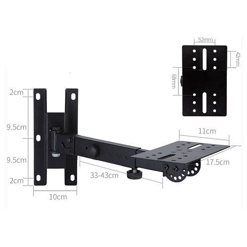 AuraSonics WLB2 комплект настенных кронштейнов (пара) для акустических систем, сталь