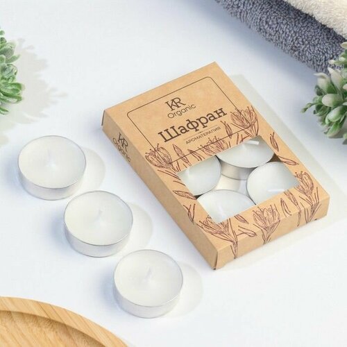 Свеча чайная ароматическая 6 шт в под коробке Шафран 515₽