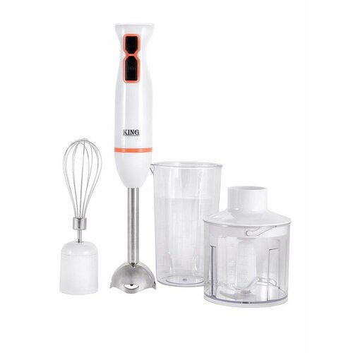 Компактный погружной блендер 4в1 мощностью 1000Вт Белый оранжевый 340000₽