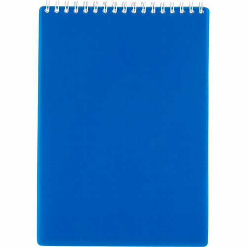 Блокнот А5 80 л Attache Economy мет гребень пласт обл синий клетка 436₽