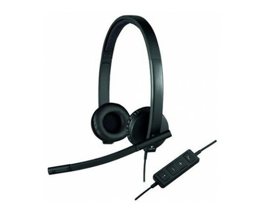 Logitech VC USB Headset Mono H570e, черный