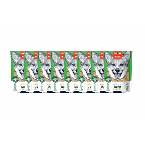 Wanpy Dog Сублимированное лакомство для собак "Утиная грудка" 40 г х 8 шт.