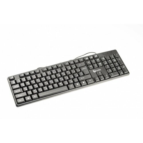 Проводная клавиатура, USB, черная, KB-09X клавиатура logitech k120 черная офисная 104 клавиши защита от воды usb 1 5м rtl