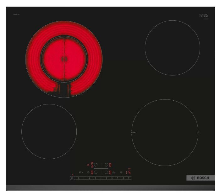 Варочная панель электрическая Bosch PKF631FP3E, черный