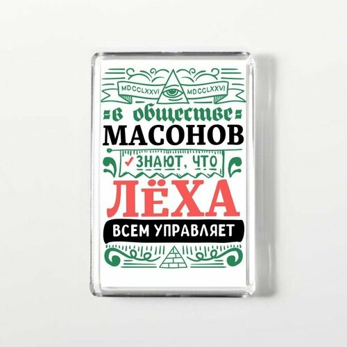 Магнит акриловый прямоугольный GOODbrelok Алексей - 0003 250₽