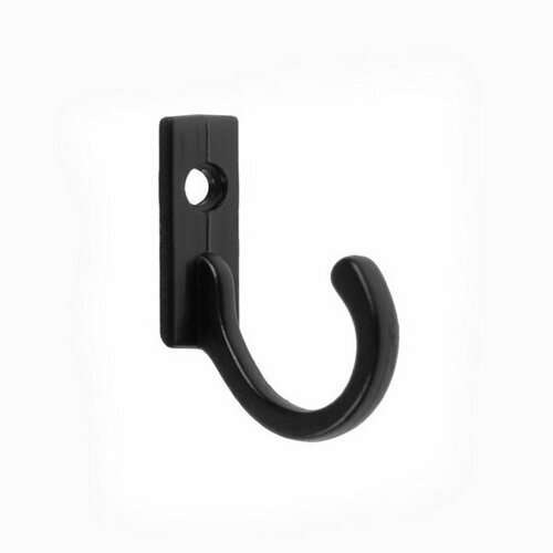 Крючок мебельный TKO015 однорожковый черный 1000 шт 1000 шт 16201₽