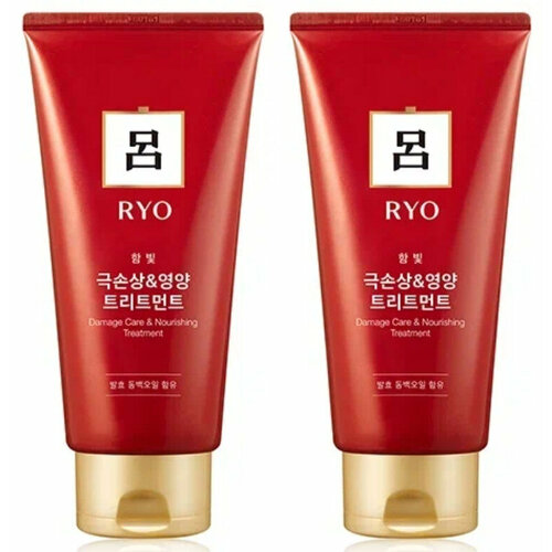 Маска для поврежденных волос Ryo питательная Damage Care & Nourishing Treatment, 180 мл, 2 шт
