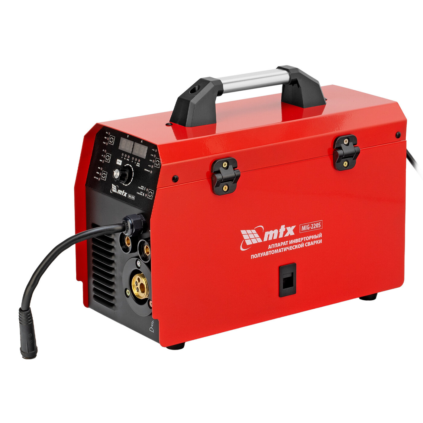 фото Аппарат инвертор. полуавтомат. cварки MIG-220S, 220A, ПВ 60%, катушка 5 кг MTX 94304