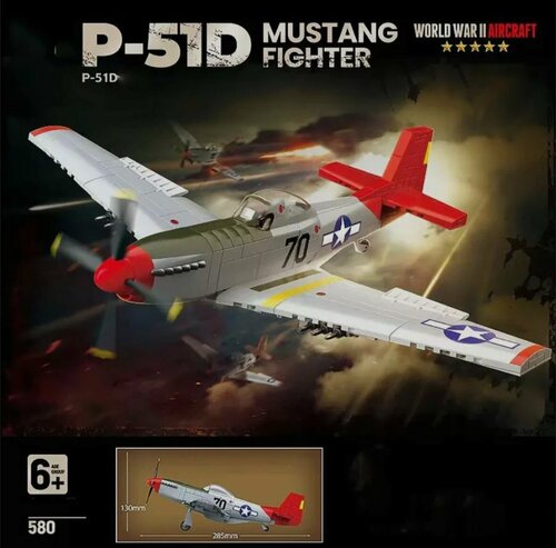Изображение товара Конструктор Самолет P-51D 100278 / 580 дет
