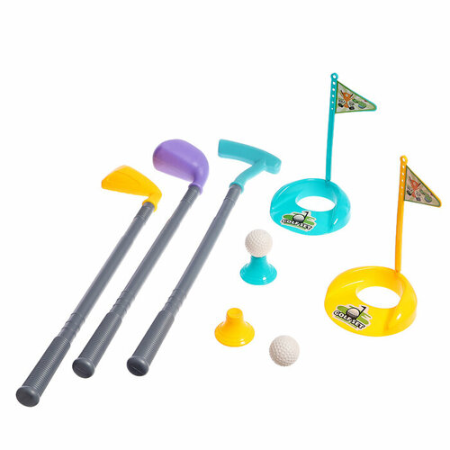 Набор для гольфа «Чемпионский Удар», 9 предметов, 48,5 см. набор для гольфа 7 предметов