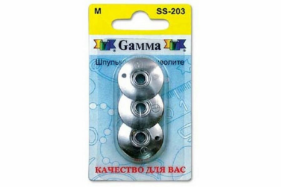 Шпульки для фриволите GAMMA металлические, 3шт, 1шт