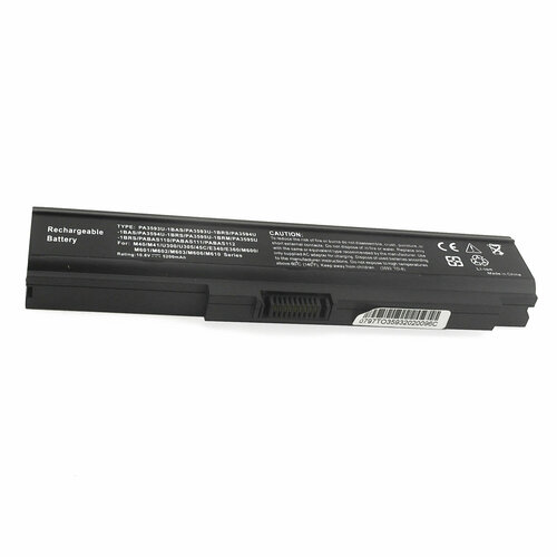 Аккумуляторная батарея (аккумулятор) PA3593U-1BAS для ноутбука Toshiba U300, U305 черный 11.1V 4400mAh