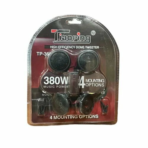 MobExpress Колонки для автомобиля Tiaoping черный, 2.6 см (1 дюйм.)