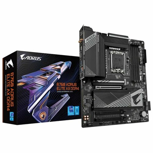 Материнская плата GIGABYTE B760 AORUS ELITE AX DDR4 материнская плата gigabyte b760 aorus elite ax ddr4