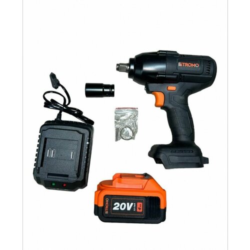 Гайковерт аккумуляторный Stromo AWA25 20В 680 Нм 0-3000 обмин Бесщеточный1 АКБ 5990₽