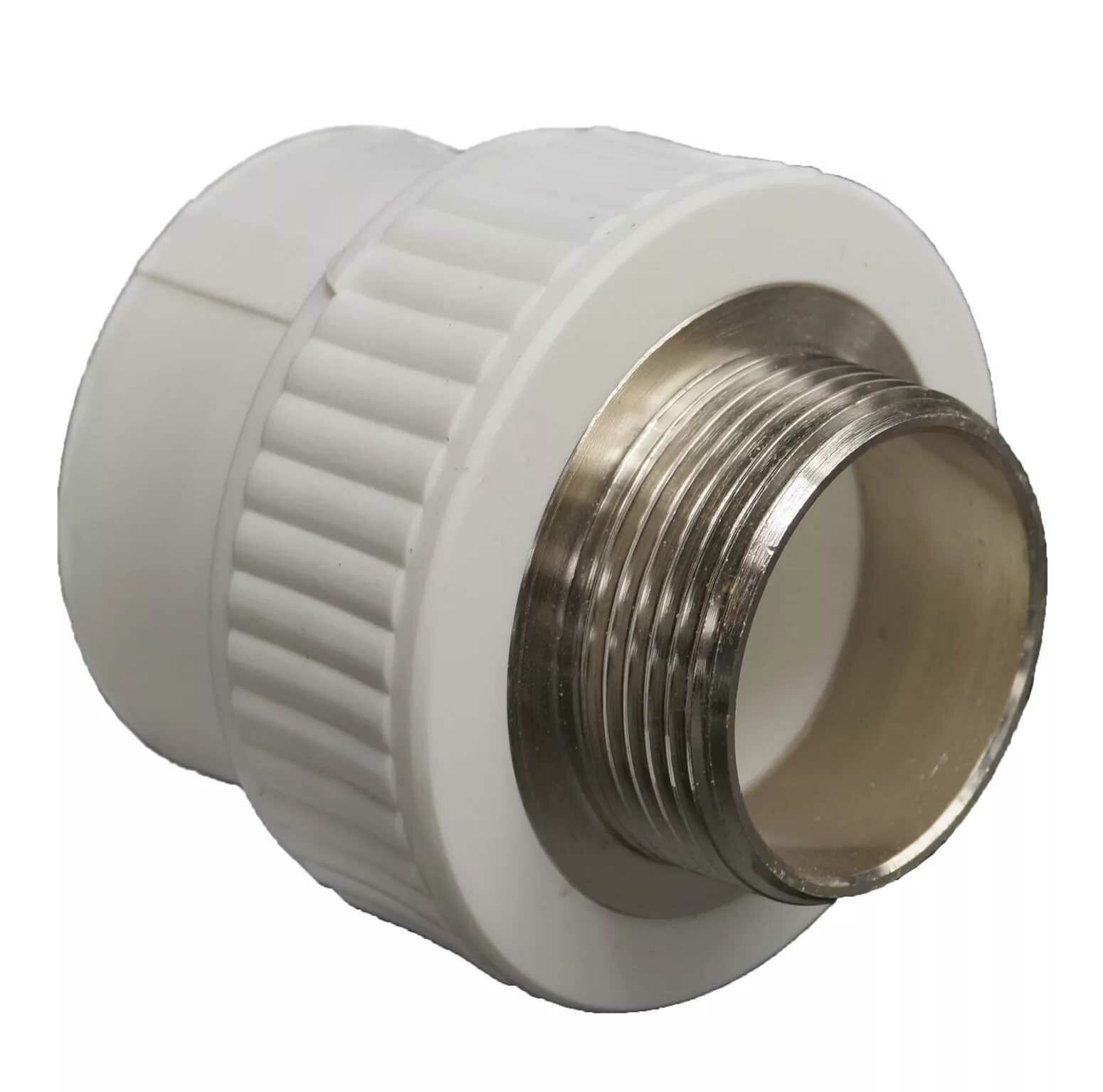 фото Муфта полипропиленовая комбинированная 50х1"1/2 наружная резьба РТП