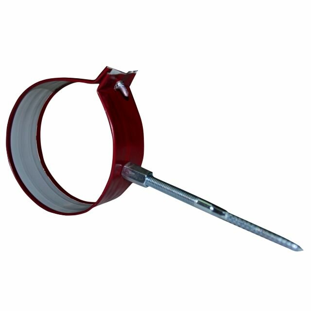 фото Крепление трубы металлическое красное