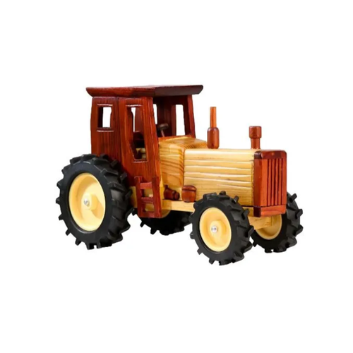 деревянная игрушка пазл под грибом ручная работа Деревянная игрушка Деревенский трактор, (Ручная работа)