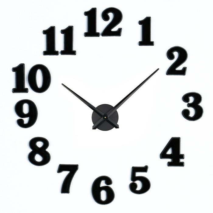 Цифры для часов КНР Черные, высота 2,5 см, 15 шт