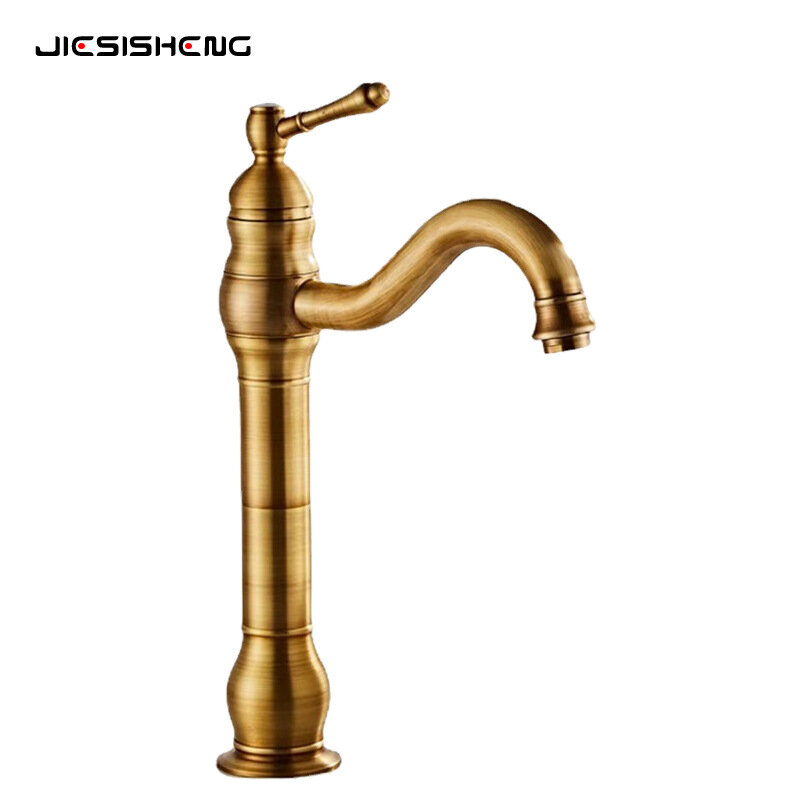 фото Смеситель для раковины esse heng винтажный ретро золотой