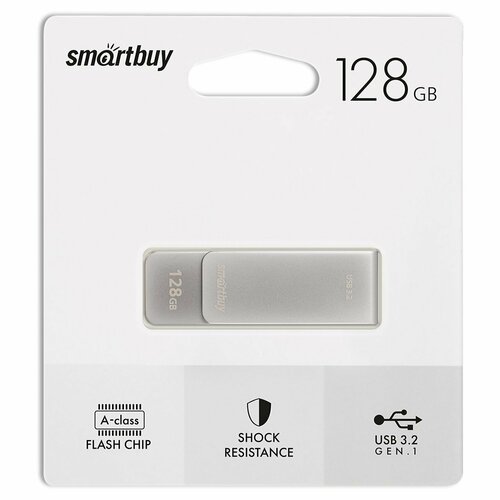 USB30 Флешка 128 Гб Smartbuy M1 Metal 3808₽
