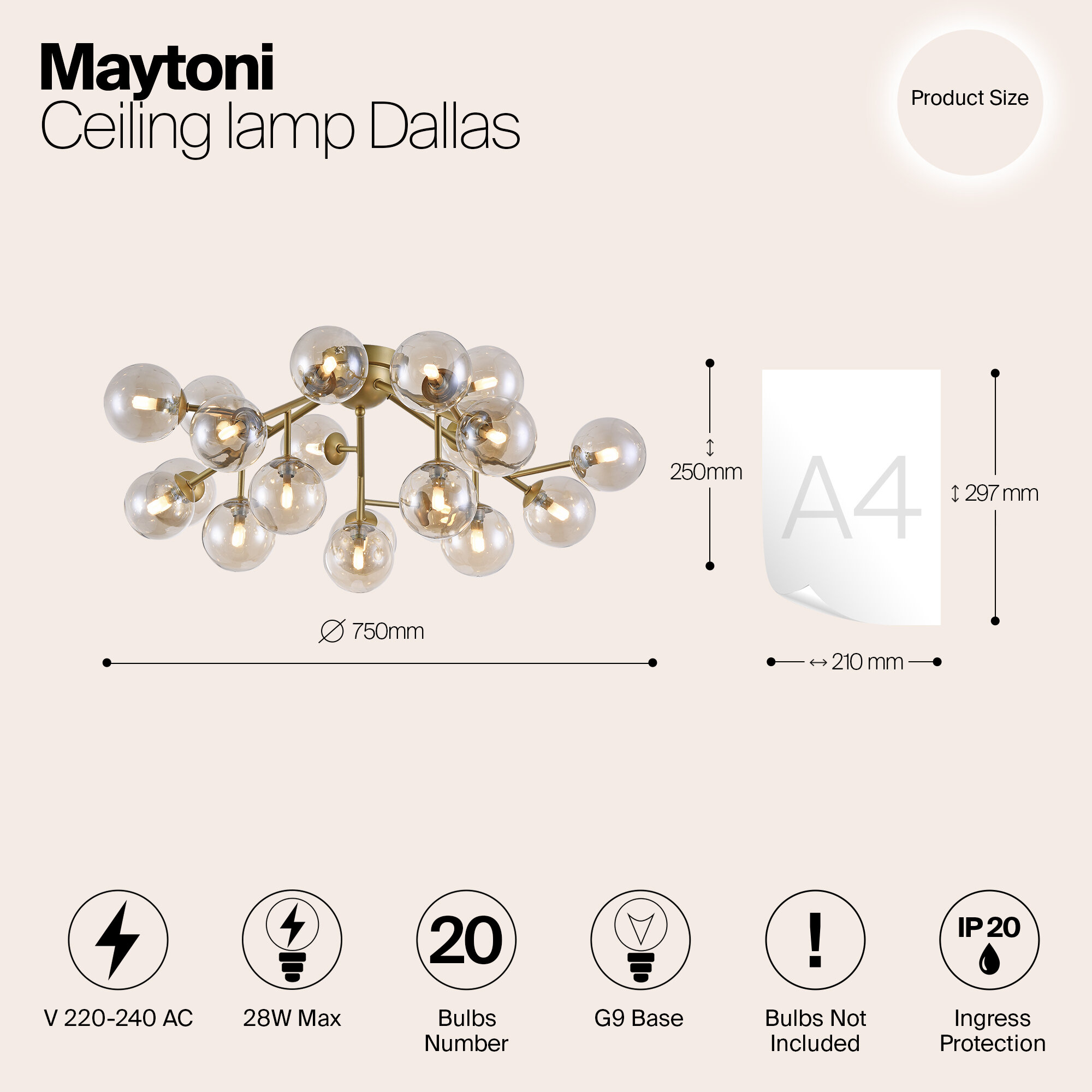 Потолочная люстра Maytoni Dallas - фото №20