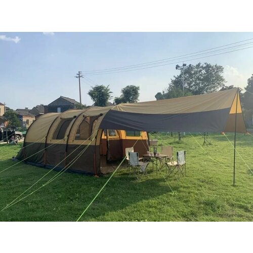 Большая туристическая палатка с тамбуром 8-местная