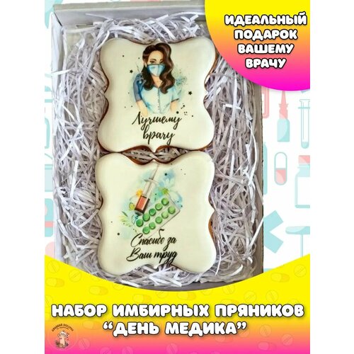 Подарочный набор имбирных пряников на День Медика для врачей докторов медсестер 472₽