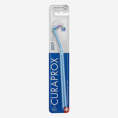 Изображение товара Зубная щетка монопучковая Curaprox Single&Sulcular 9мм, голубая