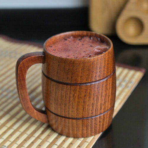 Классическая деревянная кружка 350 мл 1066₽