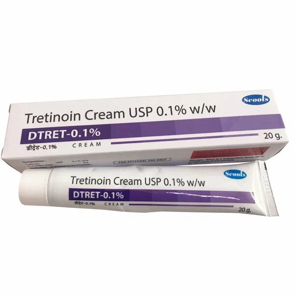 Крем Третиноин "DTRET" - 0,1% (Tretinoin Cream DTRet 0,1%) Угревая сыпь и акне, омоложение, против морщин, 20 гр