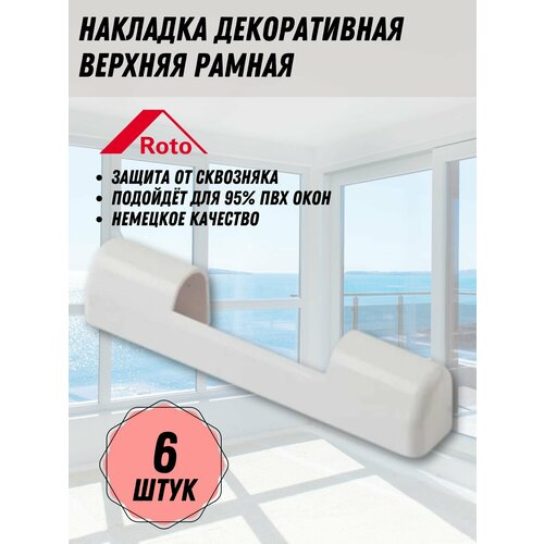 Накладка декоративная K верхняя рамная большая белая 370₽
