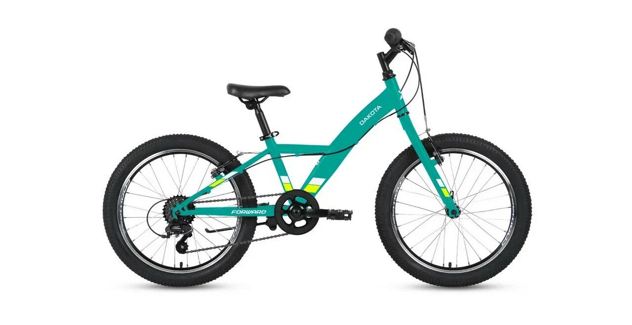 фото Детский велосипед Forward Dakota 20 1.0, год 2024, цвет Зеленый-Зеленый
