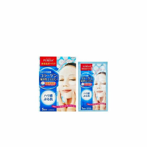 Маска для лица подтягивающая Utena с эластином и коллагенами кол-во 5шт