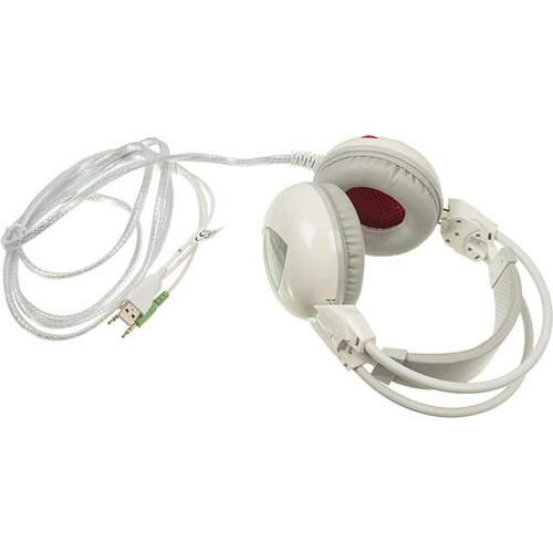 Наушники с микрофоном A4Tech Bloody G310 белый 18м мониторные оголовье G310 2878₽