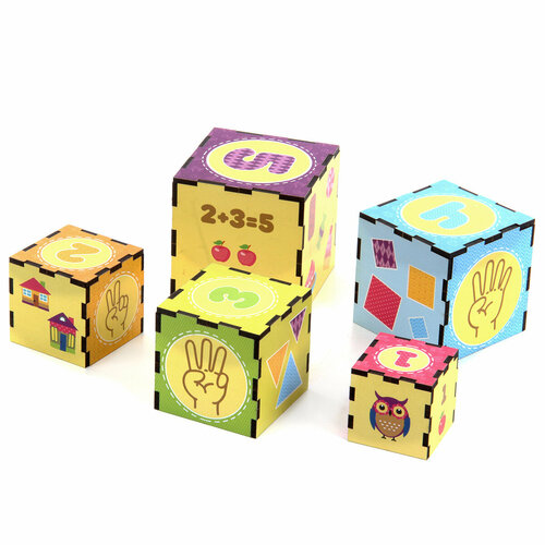 Деревянная игрушка куб сортер Цифры Фабрика Фантазий 460₽