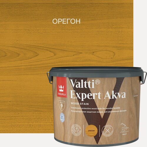 Изображение товара Лазурь Tikkurila декоративно-защитная VALTTI EXPERT AKVA орегон 9л