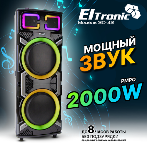Колонка 15 30-42 CRAZY BOX динамик 2шт15 ElTRONIC с TWS 6564000₽