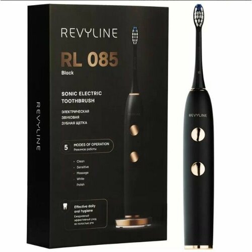 Электрическая зубная щетка Revyline RL 085 Black черная 6040₽