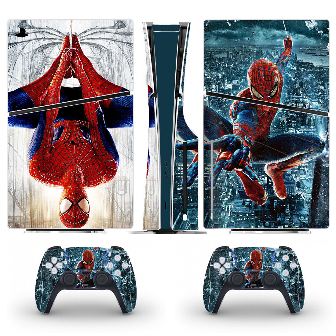 Наклейка для консоли PS5 SLIMEDITION Spider-Man Защитная пленка на консоль и контроллеры Sony PlayStation 5 slim