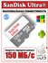 Карта памяти SanDisk Ultra 128GB microSD без адаптера, белая