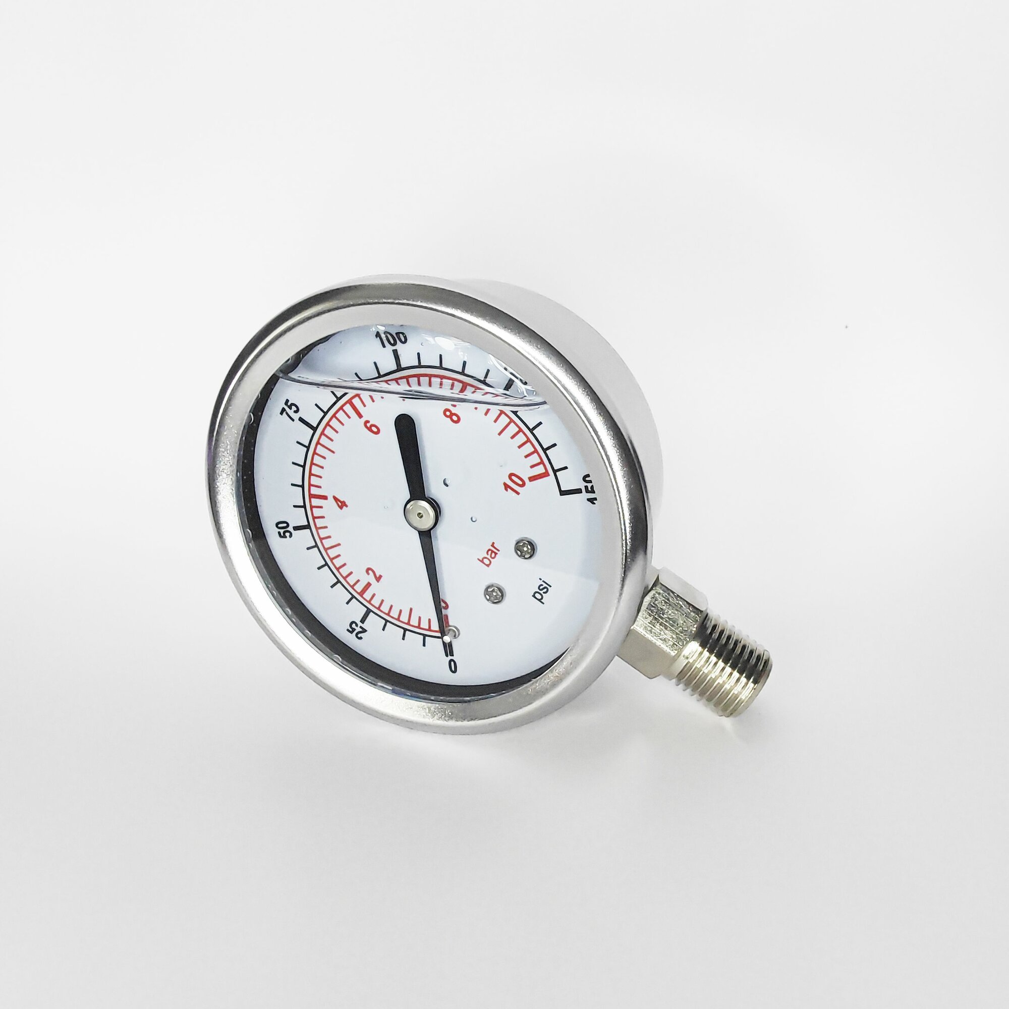 фото Манометр жидконаполненный радиальный YTN-60 150 PSI